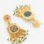 elephant motif statement pendant necklace set with earrings
