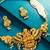 goddess lakshmi temple pearl strand necklace set with earrings