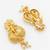 goddess lakshmi temple pearl strand necklace set with earrings