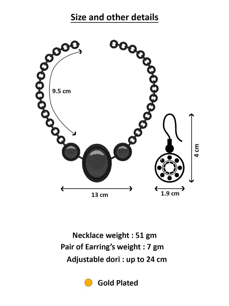 goddess lakshmi temple pearl strand necklace set with earrings