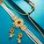 pearl strand choker necklace set with earrings