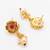 pearl strand choker necklace set with earrings