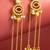 presents kundan maroon stone chain tassel drop earrings