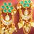 wedding wear kundan green floral chandbali style drop earrings