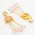 kundan pink meenakari dangle earrings with chain tassels