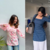 Pack of 2 handmade block printed rayon fabric  short kurti for women's