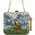 Indian Queen Portrait Embellished Clutch Bag with Gold Tassel