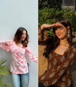 Pack of 2 handmade block printed rayon fabric  short kurti for women's