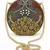Zardozi Embroidered Clutch with Gold Chain