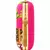 Pink Elephant Print Clutch Bag with Embroidered & Gold Embellishment