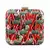 Ikat & Pichwai Cow Print Clutch Bag with Floral Artwork