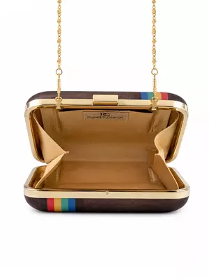 Vintage Instagram Print Clutch 1