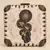 Ivory Floral Print Embroidered Clutch Bag with Black Gold Embellishment