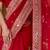 silk blend red sequence work saree