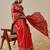 Festive Wear Gala Concept Red Patola Saree with Pallu & Tassels