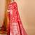 Red Woven Design Zari Banarasi Saree With Unstitched blouse