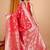 Red Woven Design Zari Banarasi Saree With Unstitched blouse