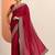 Red Embellished Saree With Unstitched Blouse Piece