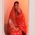 Red Woven Design Saree With Unstitched Blouse Piece