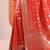 Red Woven Design Saree With Unstitched Blouse Piece