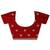 Red Bandhani Printed Saree With Unstitched Blouse Piece