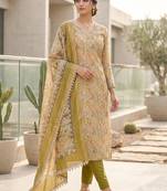 green summer linen cotton ethnic salwar kameez