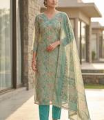 firozi summer linen cotton ethnic salwar kameez