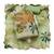 green ethnic graceful shimmer linen cotton suit for girls