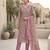 purple summer linen cotton ethnic salwar kameez