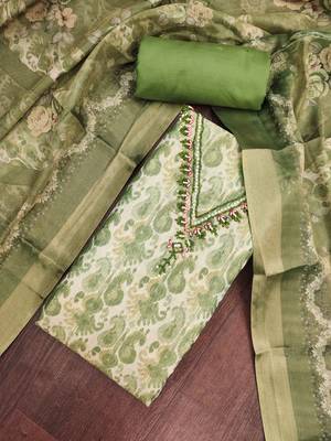 green summer linen cotton ethnic salwar kameez 3