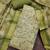 green ethnic graceful shimmer linen cotton suit for girls