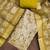 green ethnic graceful shimmer linen cotton suit for girls