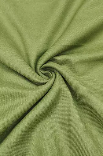 green ethnic graceful shimmer linen cotton suit for girls