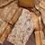 brown ethnic graceful shimmer linen cotton suit for girls