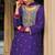 purple ethnic embroidered chinon palazzo dress for girls