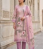 pink summer linen cotton ethnic salwar kameez