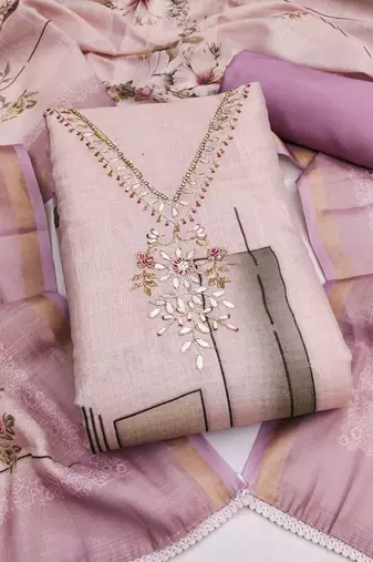 pink summer linen cotton ethnic salwar kameez