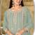 light green graceful embroidered ethnic salwar kameez
