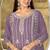 lavender graceful embroidered ethnic salwar kameez