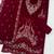 magenta embroidered velvet fancy suit for girls