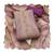 purple shimmer linen cotton ceremonial suit for girls