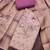 purple shimmer linen cotton ceremonial suit for girls
