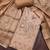 brown shimmer linen cotton ceremonial suit for girls