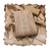 beige shimmer linen cotton ceremonial suit for girls
