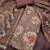 brown shimmer linen cotton ceremonial suit for girls