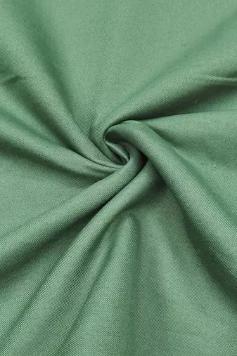 green shimmer linen cotton ceremonial suit for girls