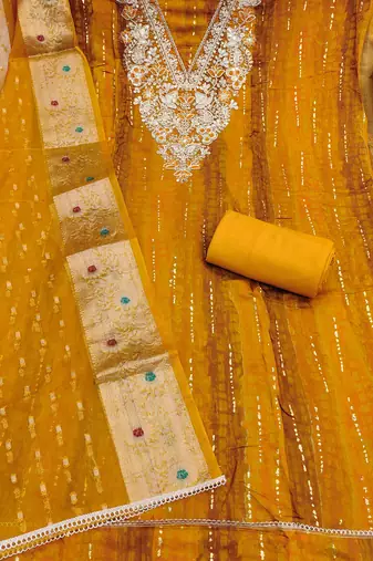 yellow modal cotton formal dress for girls