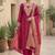 pink modal cotton formal dress for girls