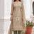 pista shimmer linen cotton ceremonial suit for girls