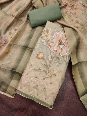 pista shimmer linen cotton ceremonial suit for girls 3